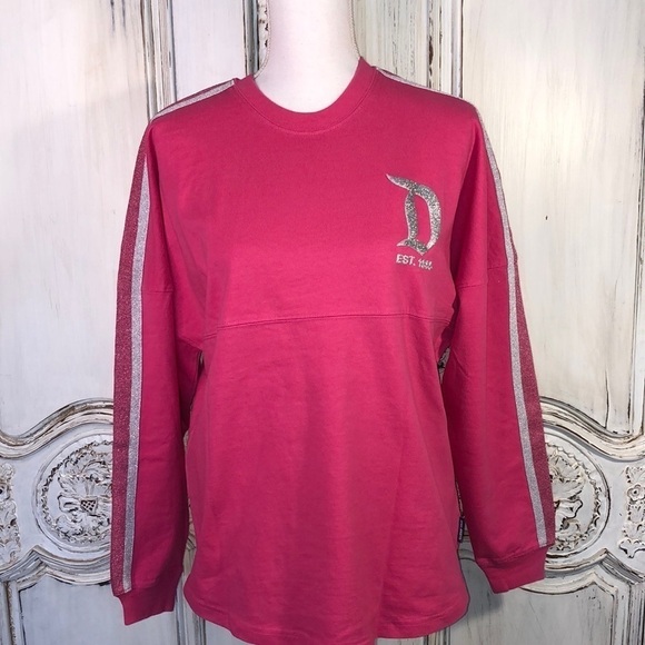 Disney Imagination Pink and Silver Sparkle Spirit Jerseys Sizes XS And S - Picture 1 of 10